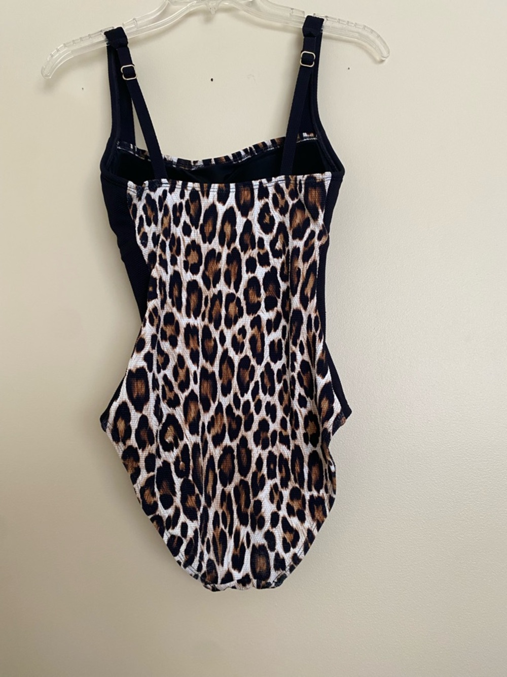 Tommy Bahama Black & Leopard Print One-Piece Swimsuit - Picture 2 of 7